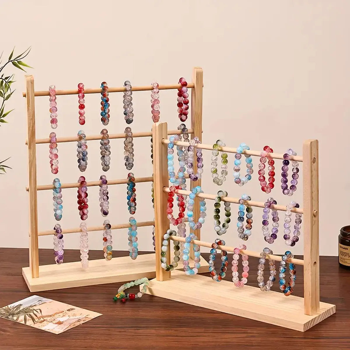 1pc Jewelry Storage Rack, Suitable for Storing Bracelets, Wooden Display Stands for Dressing Tables, Jewelry Towers