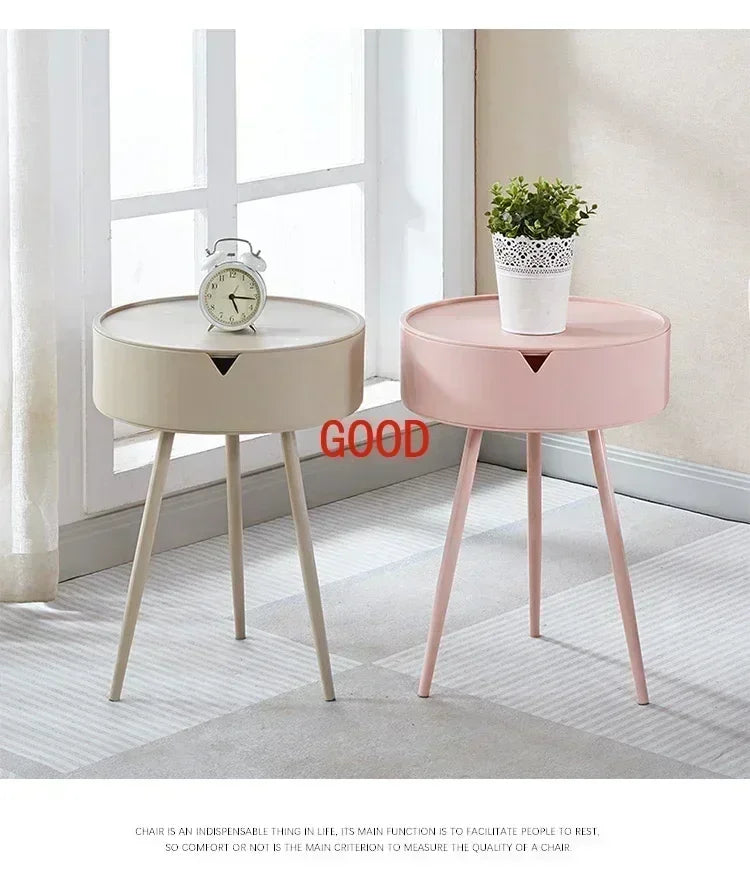 Compact Modern Bedside Storage Table