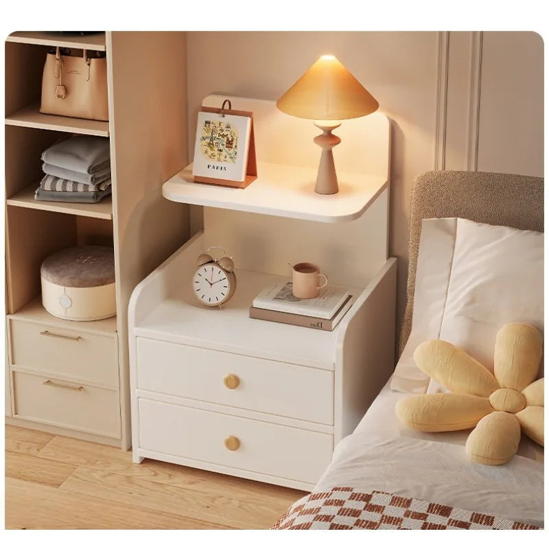 Modern Bedside Table with Storage Cabinet