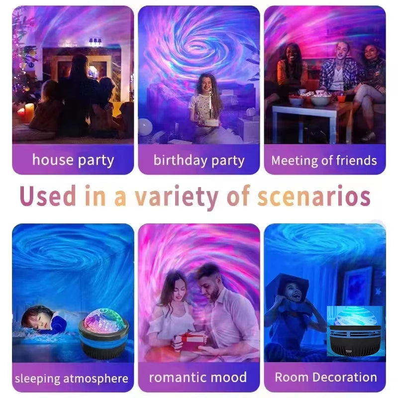 Colorful Galaxy Sky Projector Light