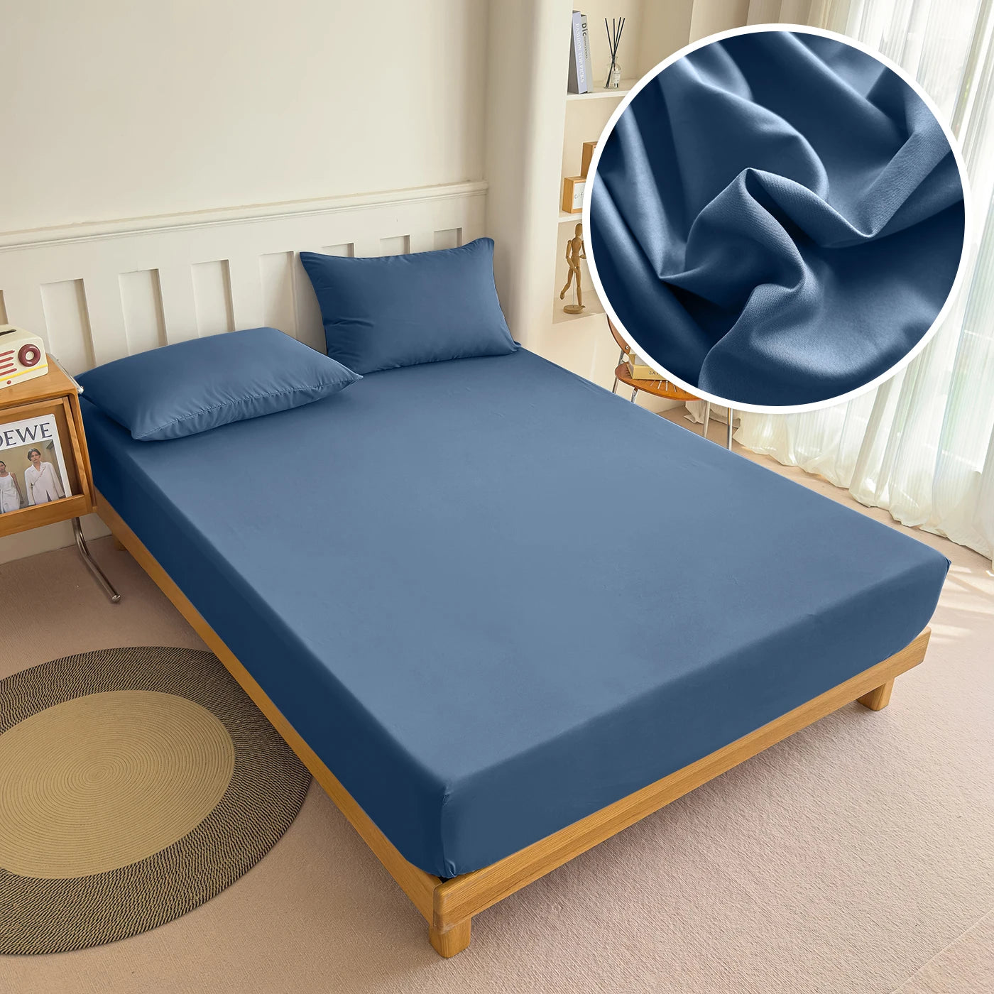 90/120/150/180x200 Fitted Bed Sheet With Elastic Band Solid Color Mattress Covers Protector Single Double King Beds 100% Polyest