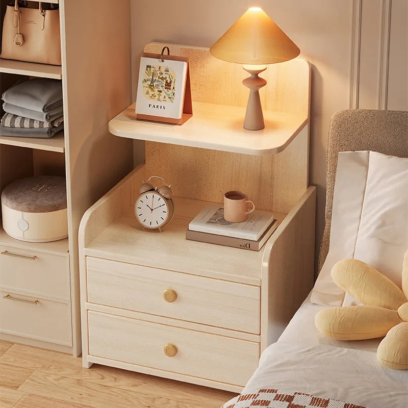 Modern Bedside Table with Storage Cabinet