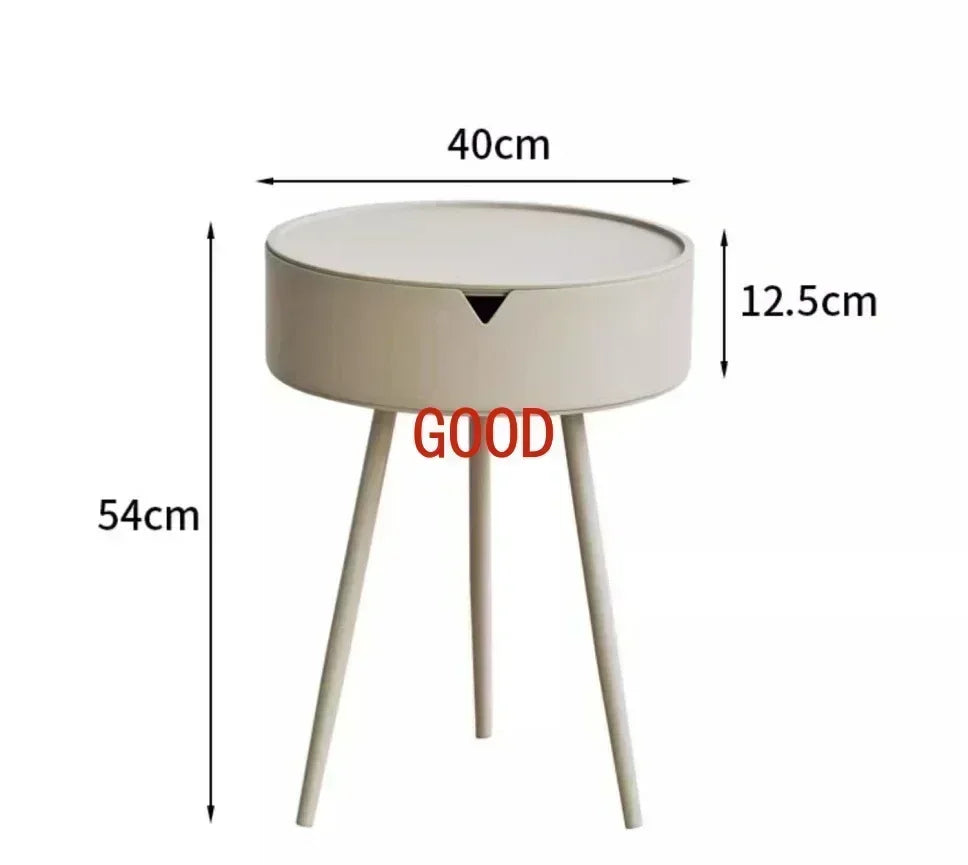 Compact Modern Bedside Storage Table