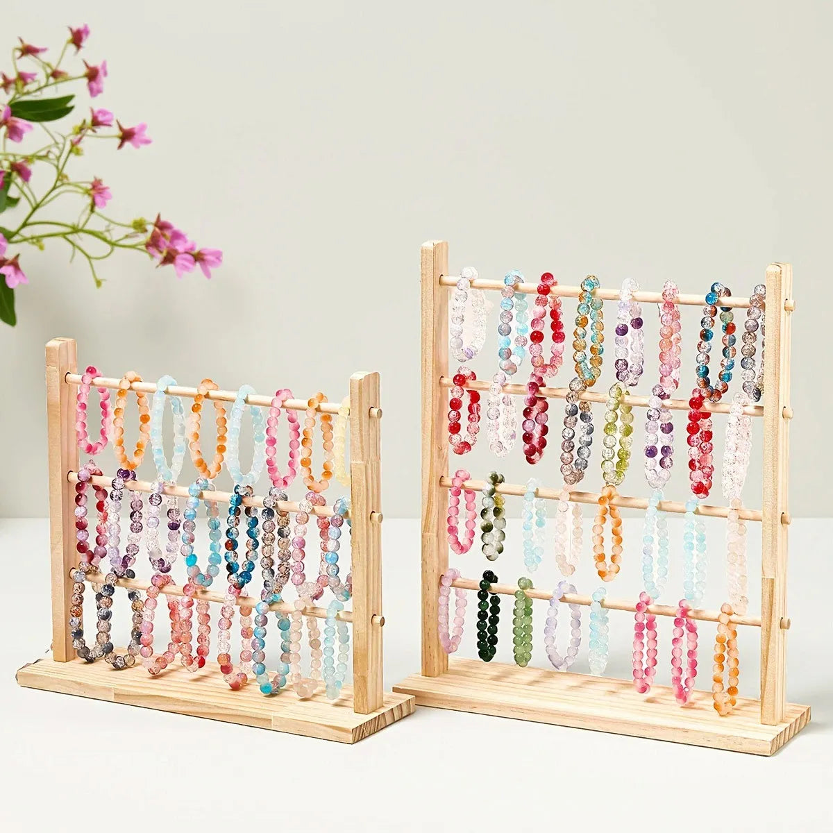 1pc Jewelry Storage Rack, Suitable for Storing Bracelets, Wooden Display Stands for Dressing Tables, Jewelry Towers