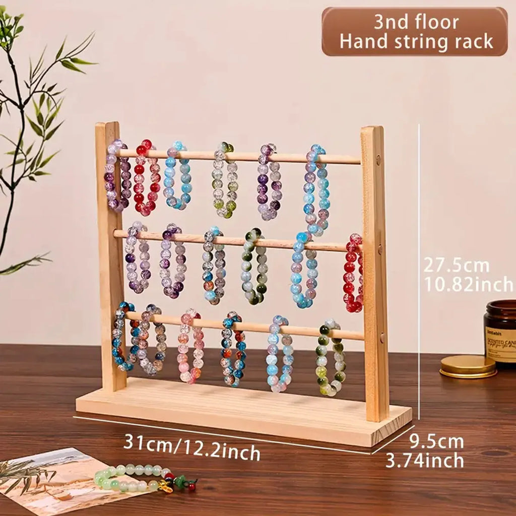 1pc Jewelry Storage Rack, Suitable for Storing Bracelets, Wooden Display Stands for Dressing Tables, Jewelry Towers
