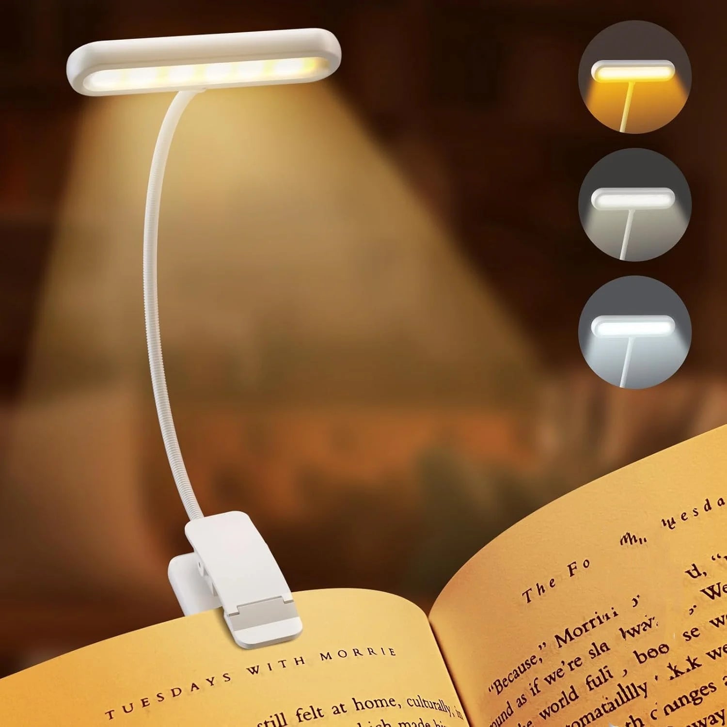 14 LED Dimmable Clip-On Reading Lamp