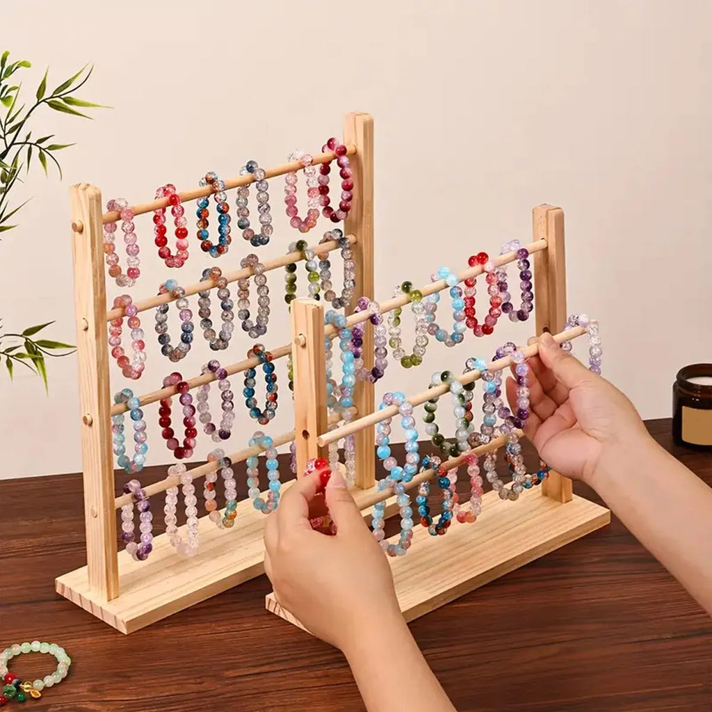 1pc Jewelry Storage Rack, Suitable for Storing Bracelets, Wooden Display Stands for Dressing Tables, Jewelry Towers
