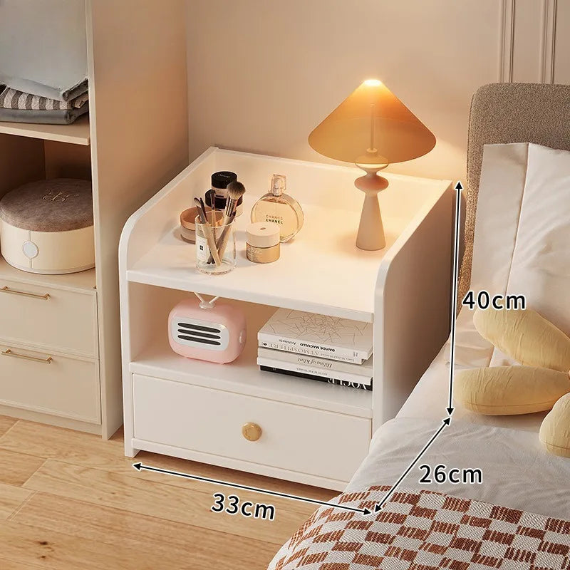 Modern Bedside Table with Storage Cabinet