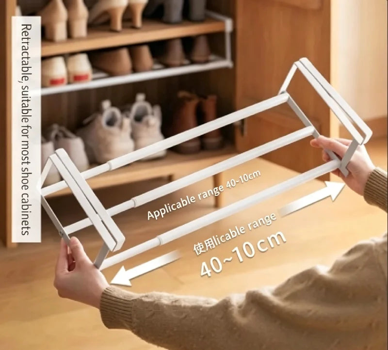 Adjustable Under-Shelf Shoe Organiser