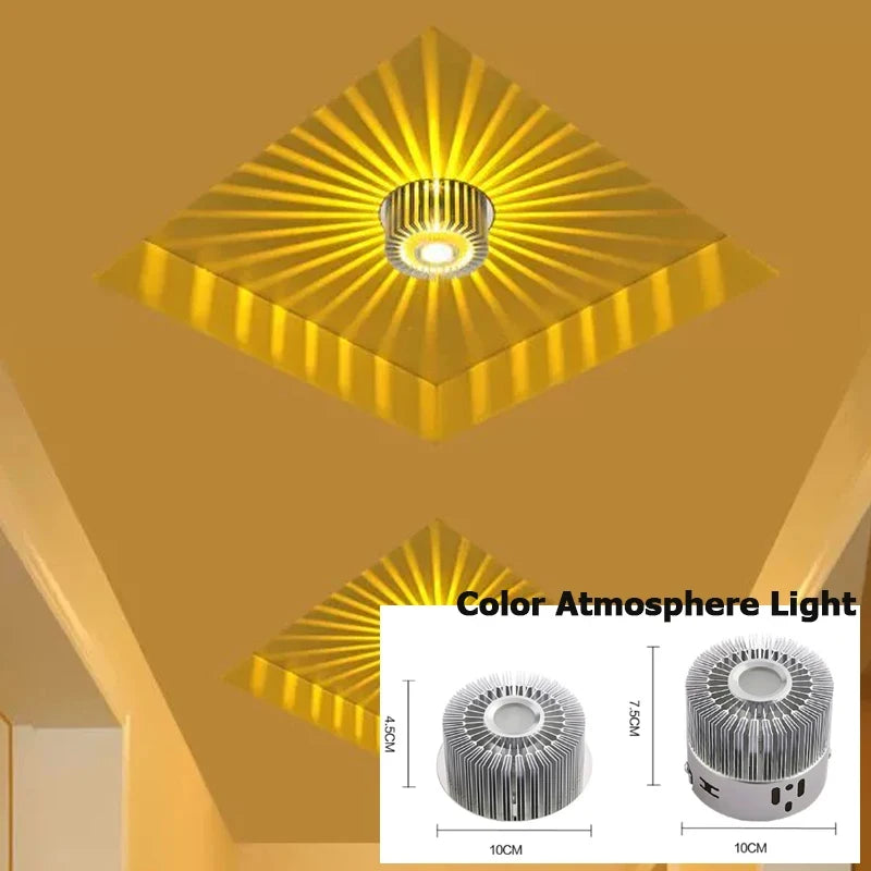Colorful LED Sun Ceiling & Wall Light