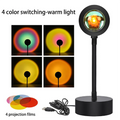 LED Sunset Lamp USB Projector Light