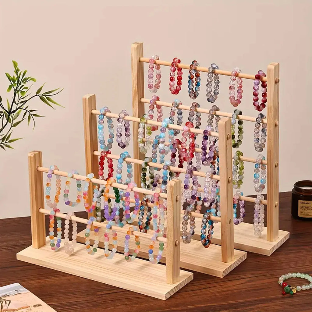 1pc Jewelry Storage Rack, Suitable for Storing Bracelets, Wooden Display Stands for Dressing Tables, Jewelry Towers